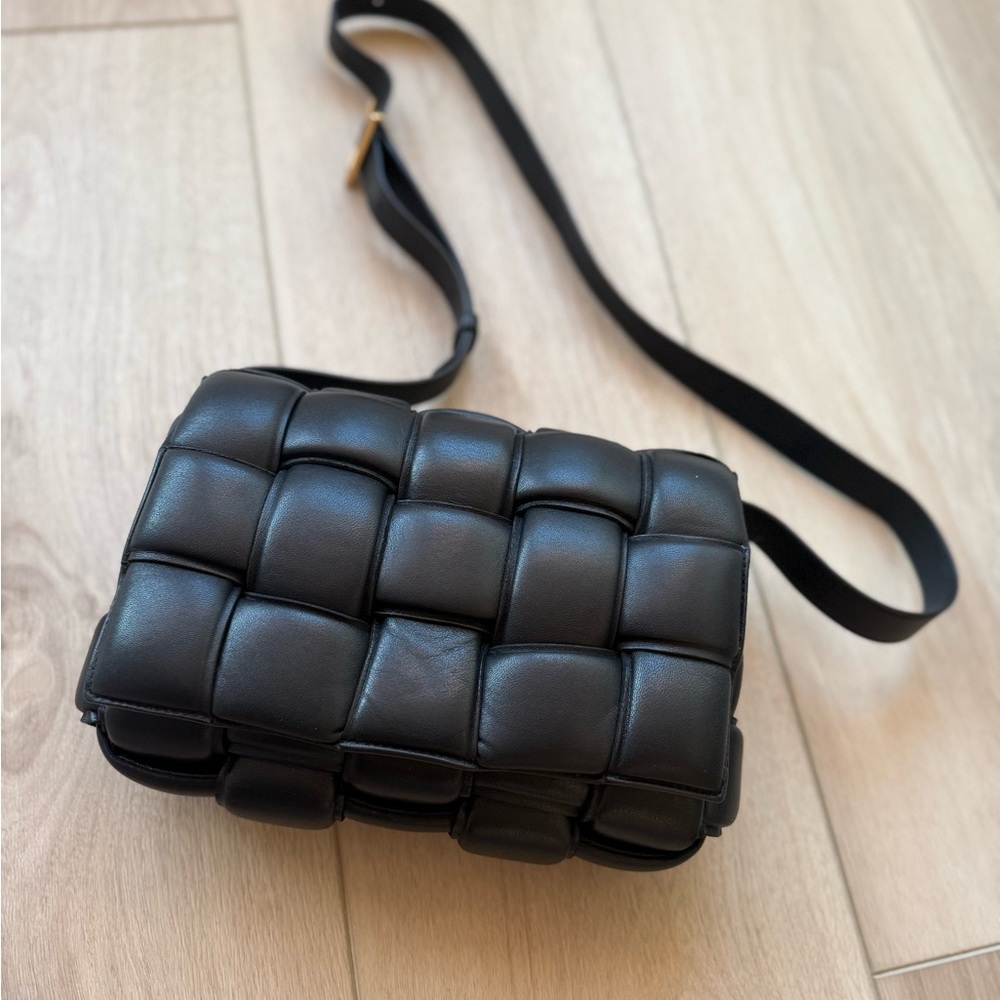 Bottega Veneta Black Padded Cassette Bag